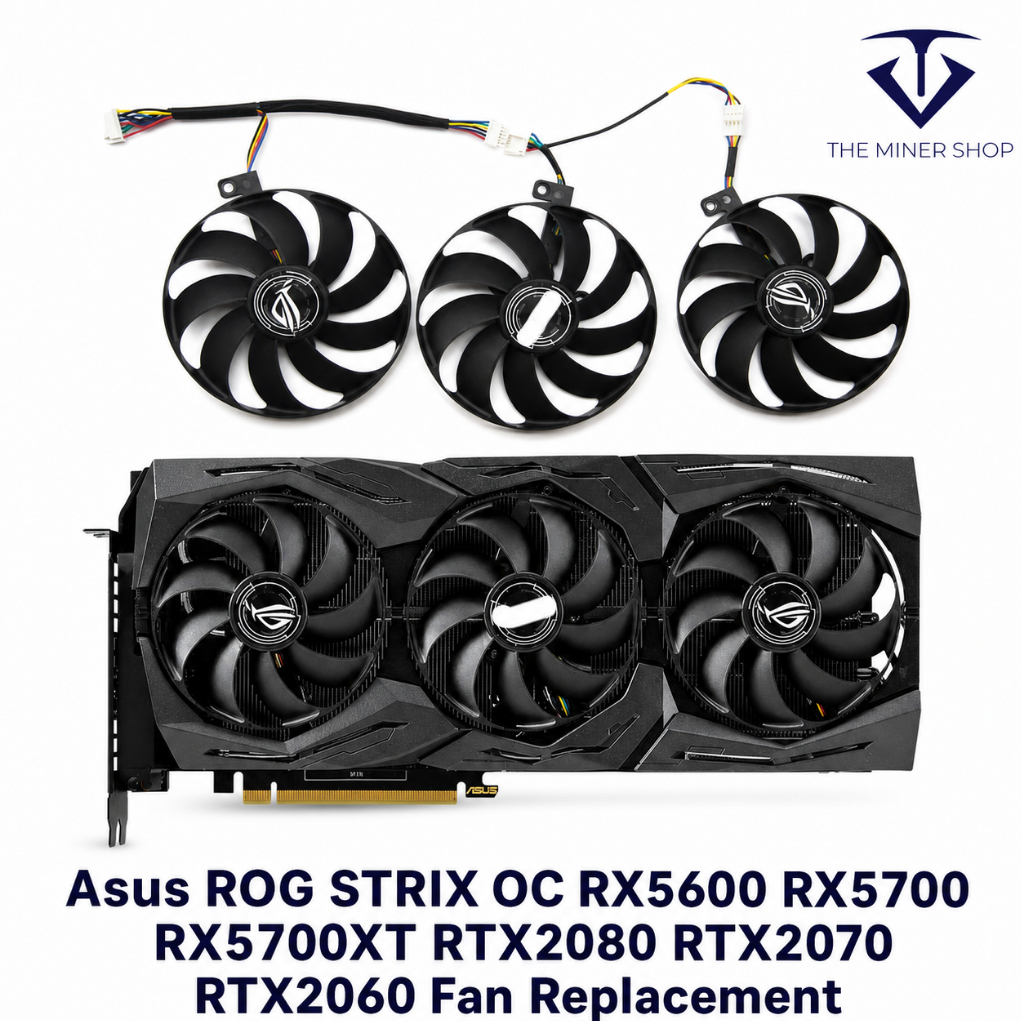 ASUS RTX 3060, 3060 Ti, 3070, 3070 Ti, 3080, 3080 Ti, 3090 TUF Gaming Fan Replacement