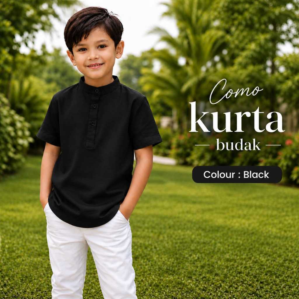 Como budak kurta como creap clothk ขนาด 2--12