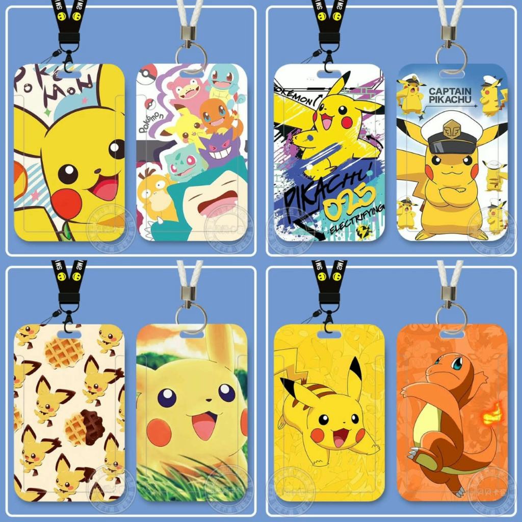 Pikachu ID Card Holder Cover Work Card School Card