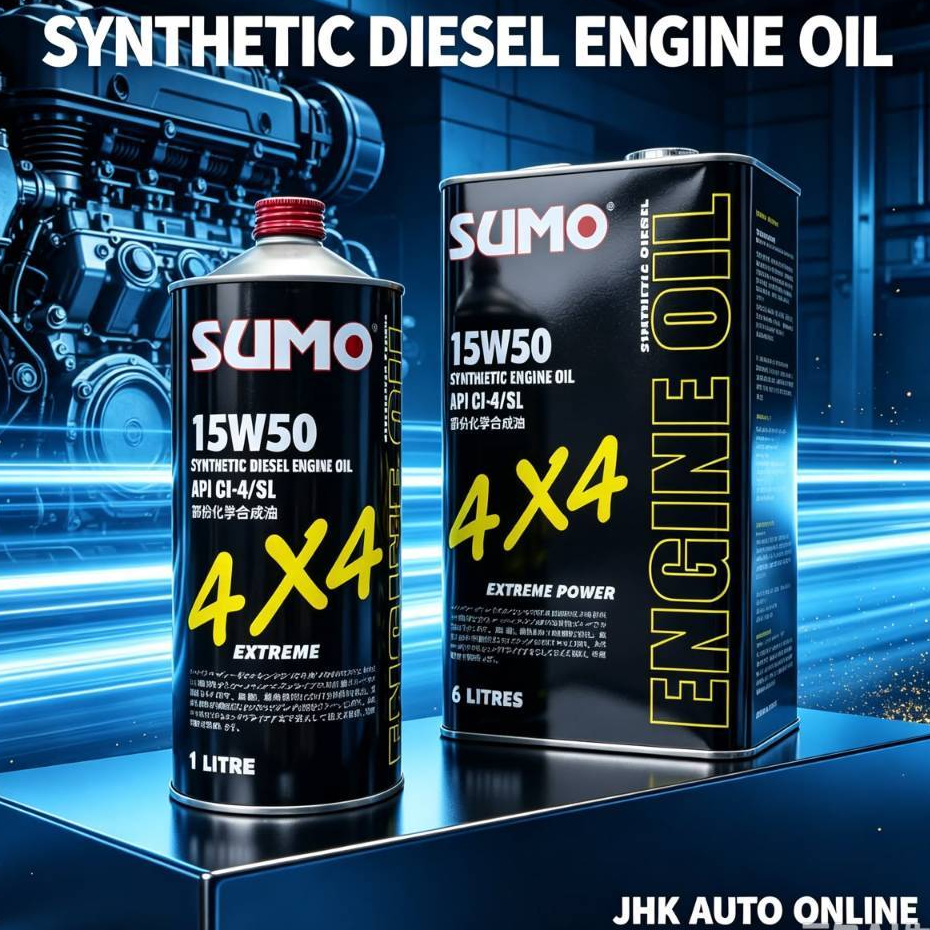 15W-50-6L+1L API CI-4/SL SYNTHETIC ดีเซลเครื่องยนต์น้ํามัน 4X4 EXTREME POWER DISTRIBUTOR BY SUMO INT