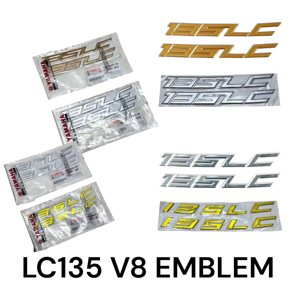 LC V8 Lc135 body cover Logo Emblem Sticker set Yamaha