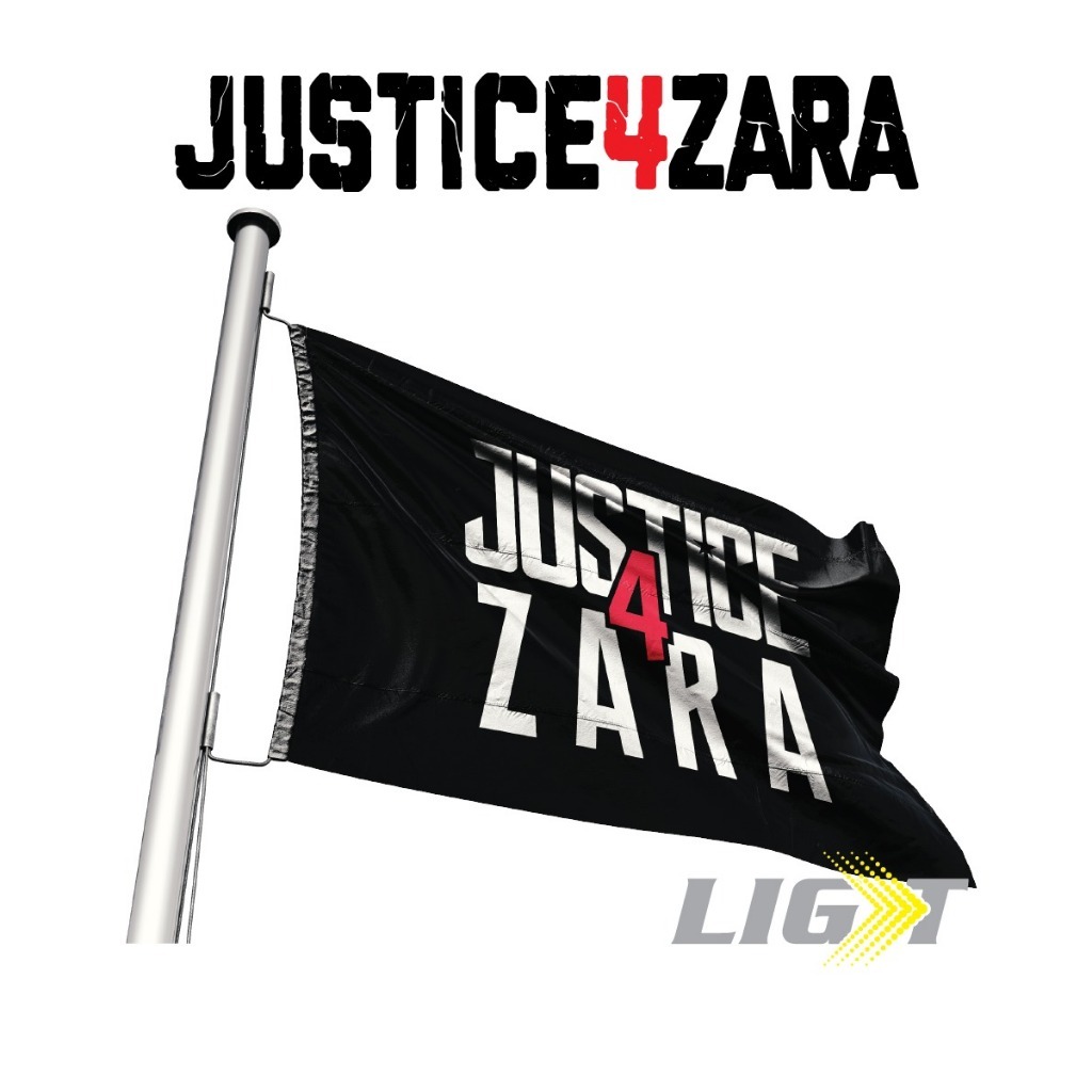 BENDERA JUSTICE สําหรับ ZARA QAIRINA Flag Justiceforzara หยุด Bulliying