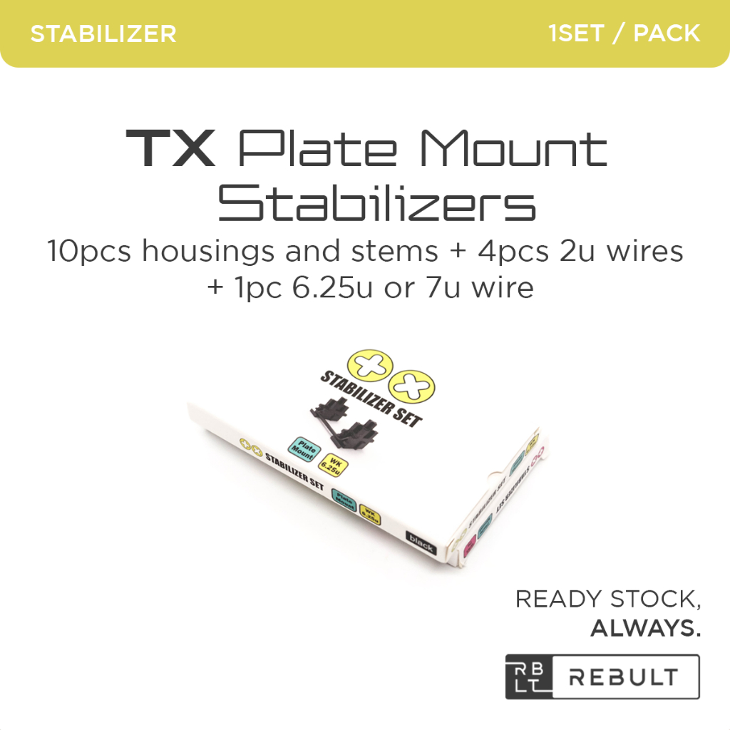 TX Plate Mount Stabilizers ชุดสําหรับคีย์บอร์ดเชิงกล
