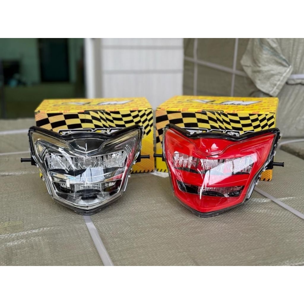 *Hot Item* S1M โคมไฟหัว LED Clear Chrome LC135 V1 V2 V3 V4 V5 V6 V7 Y15ZR V1 Zhipat Silvery