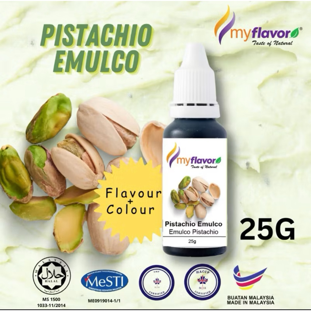 [25g] PISTACHIO Emulco MyFlavour HALAL - FOOD FLAVOUR