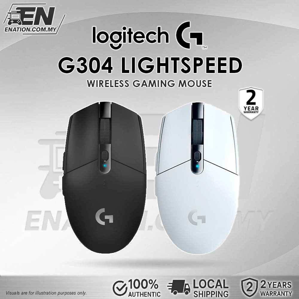 เมาส์เล่นเกมไร้สาย Logitech G304 Lightspeed