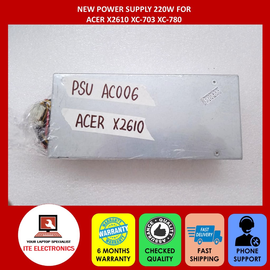 ใหม่ ACER X2610 XC-703 XC-780 220W PSU PS-5221-9 AB DPS-220UB-A