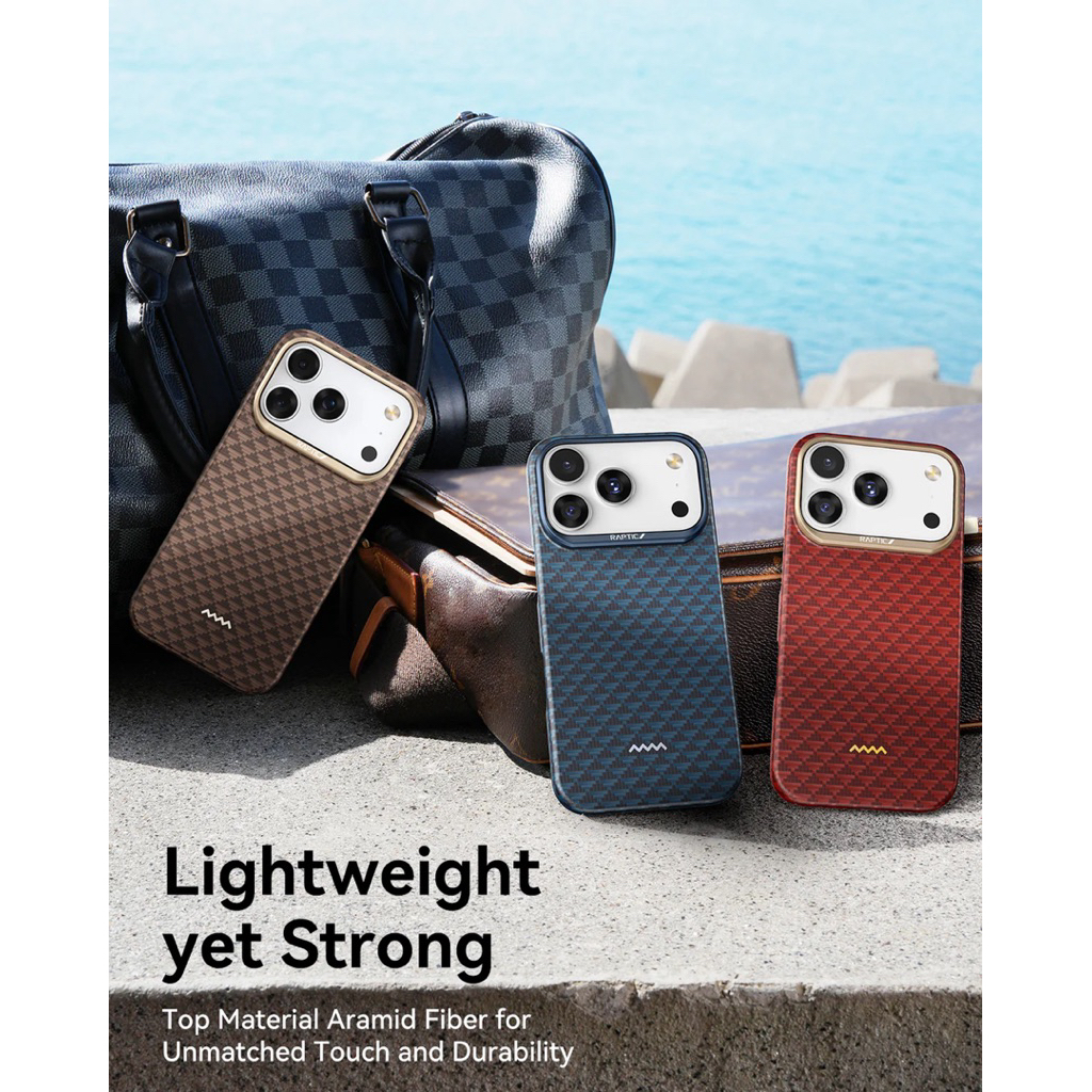 Raptic Aramid Skin-Origin สําหรับ iPhone 17 Pro