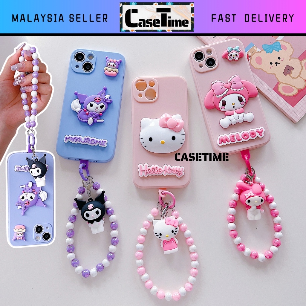 Vivo Y17s Y19s Y21T Y22s Y27 Y27s Y33s Y33T Y35 Y36 Y78 Y100 T1x s melody การ์ตูน kuromi kitty 3D ch