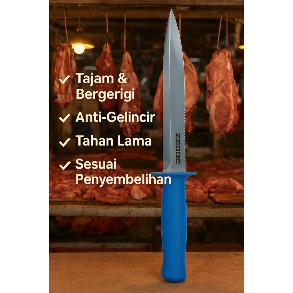 Zedge Sticking มีด 8 หยัก Sharp Slaughtering & Kitchen Professional​ รวดเร็ว&ง่าย​ (SHK8)