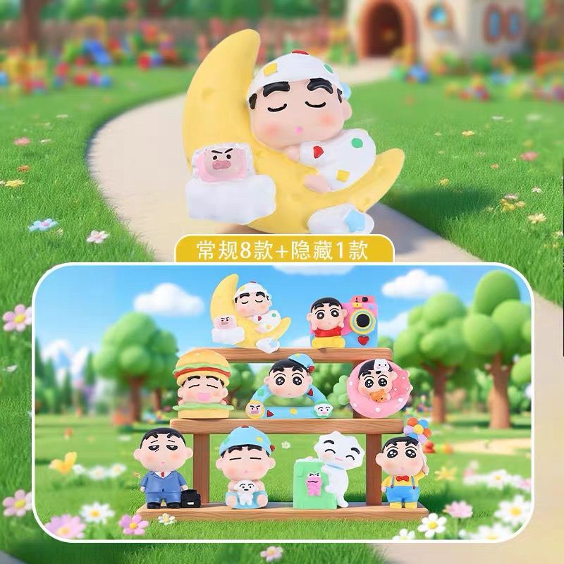 Crayon Shin Chan Crayon Shin Chan Shin Chan Little Star ตู้เย็น Magnet Series กล่องปริศนา