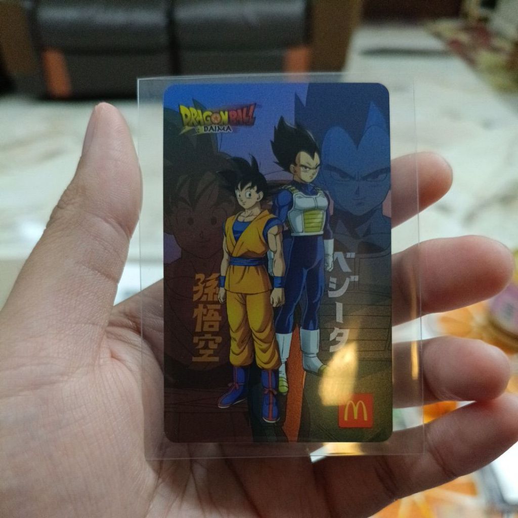 การ์ดพิเศษของ Goku และ Vegeta Dragonball Daima McDonald