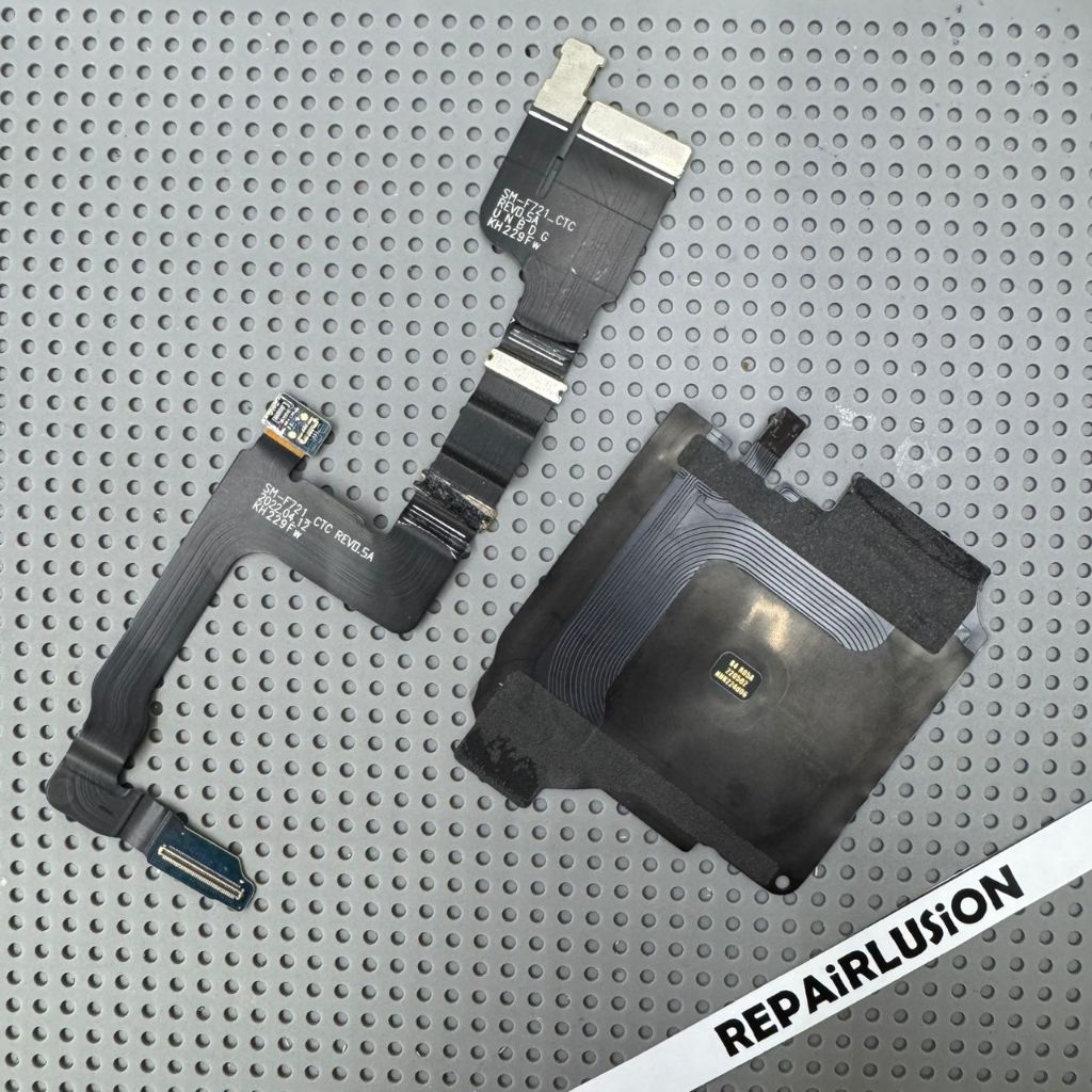 SAMSUNG Z FLIP 4 MOTHERBOARD เปลี่ยนอะไหล่ซ่อมการชาร์จไร้สาย FLEX