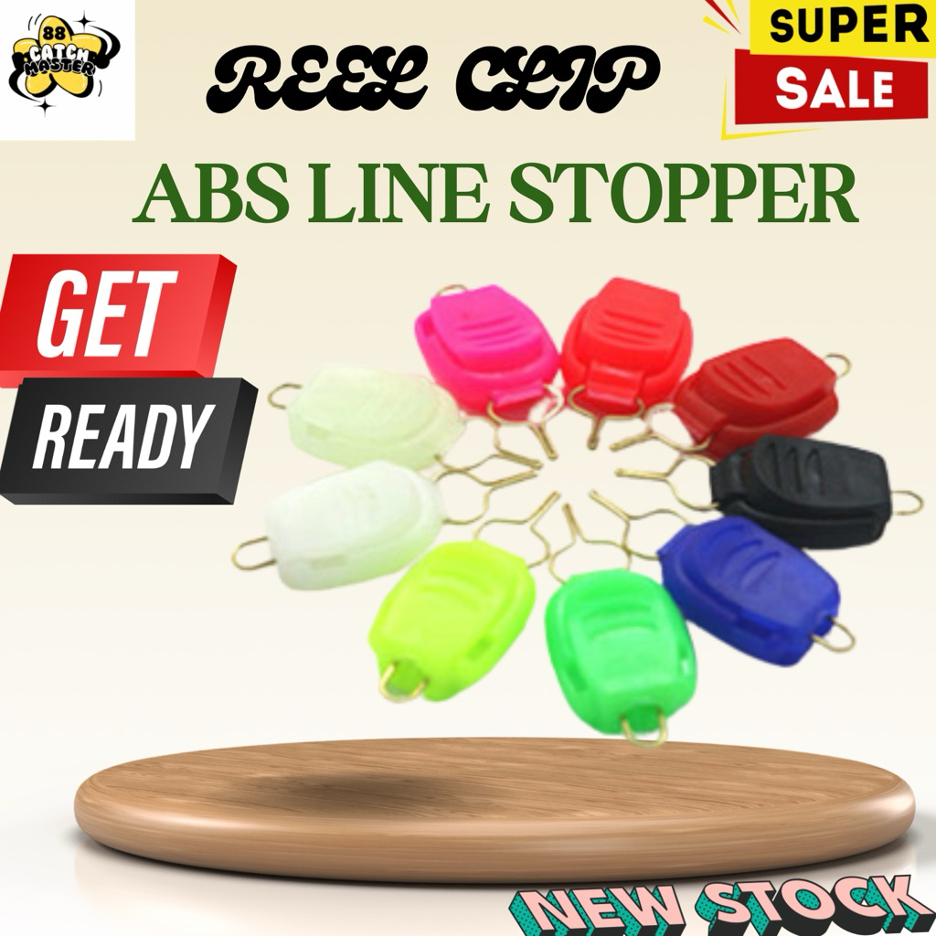 ด้ายคลิปอุปกรณ์ตกปลา ABS line คลิปสําหรับ baitcasting ม้วนสาย stopper อุปกรณ์ตกปลา