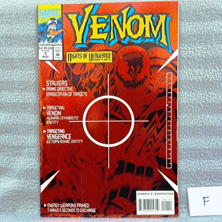 Venom: Nights of Vengeance Red Foil Cover (Marvel Comics) Howard Mackie, Ron Lim (ฉบับสุดท้าย)