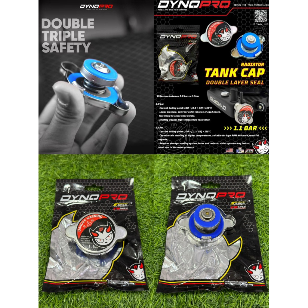 (DYNOPRO) ฝาถังหม้อน้ํา Yamaha LC135 Y15zR Y16zR NOUVOLC EGOLC NMAX NVX FZ150 MT15 R25 R1 R3 R6 R125