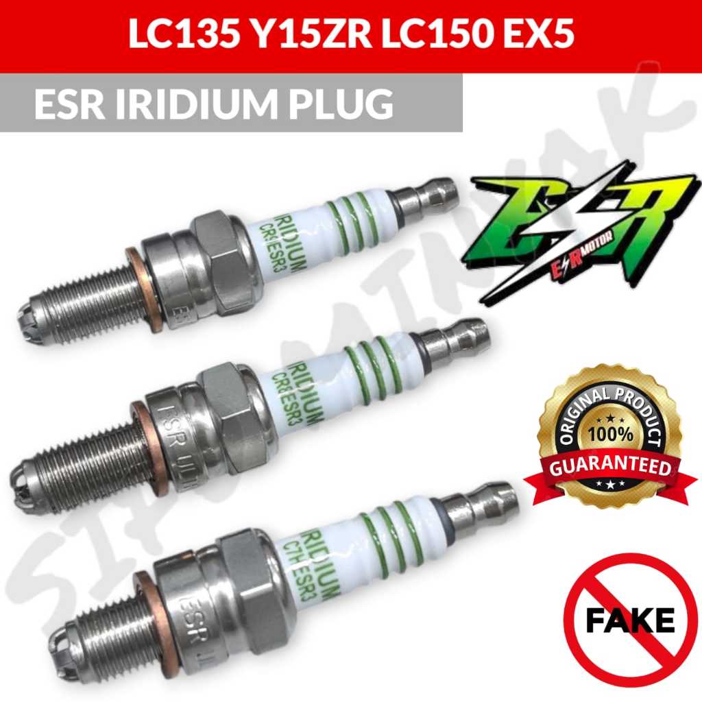 ESR MOTOR Y15ZR Y15 15ZR LC150 LC135 EX5 SPARK PLUG IRIDIUM PLUG C7HESR3 CR9ESR3