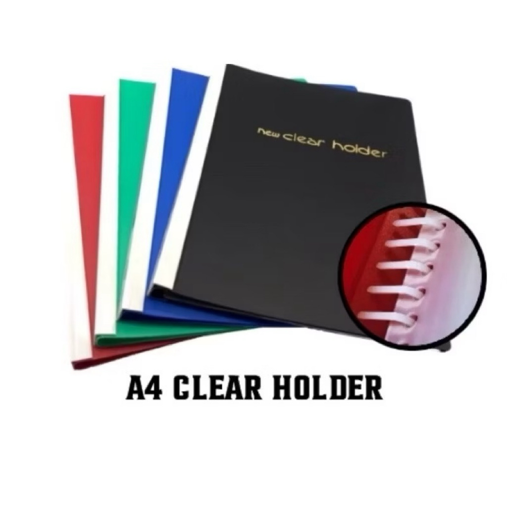 A4 359A Solid New Clear Holder File / Pocket Clear Holder / Refillable / A4 Size