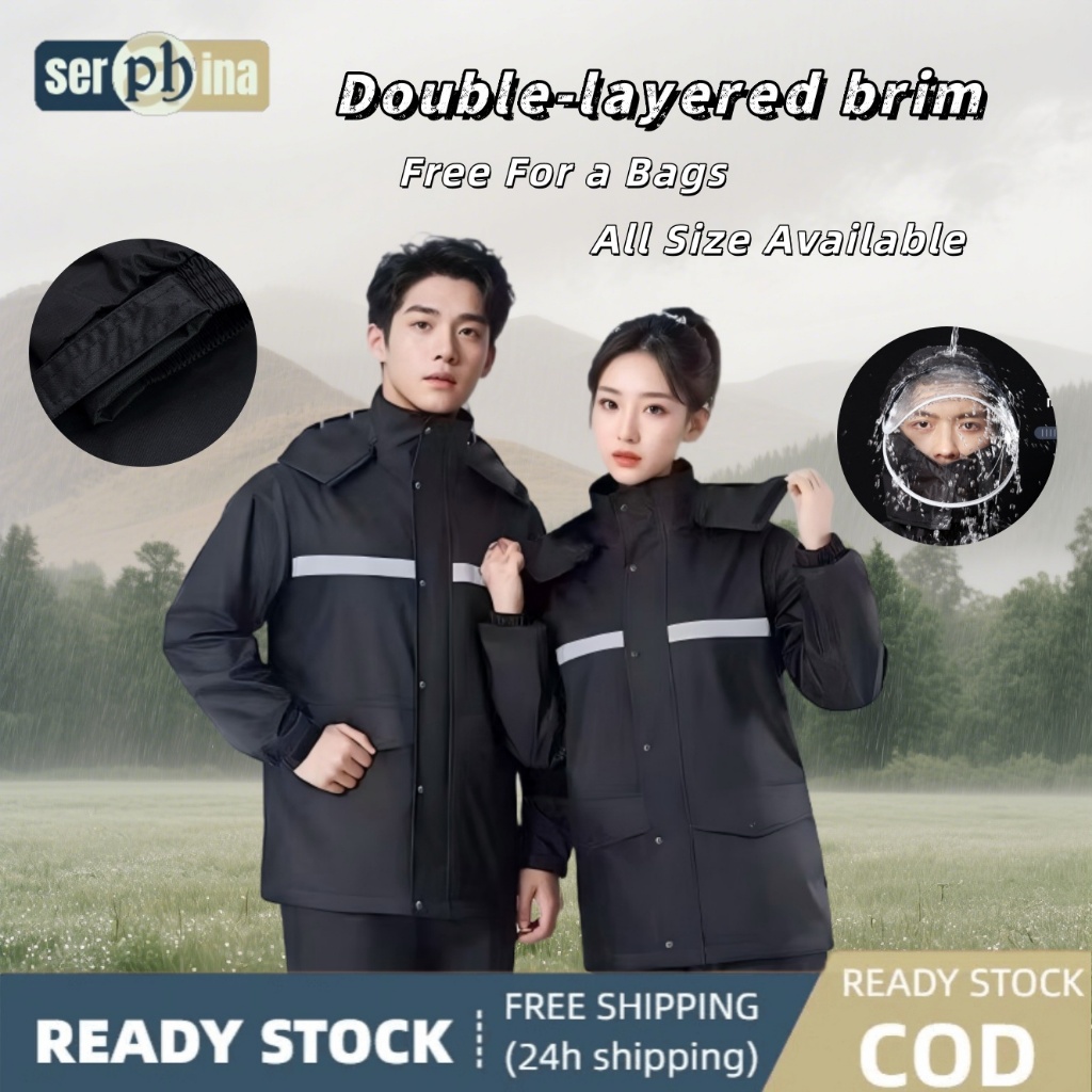 เสื้อกันฝนรถจักรยานยนต์จักรยานกันน้ําเสื้อกันฝนกลางแจ้ง Baju Hujan มอเตอร์เสื้อกันฝน Baju Hujan Lela