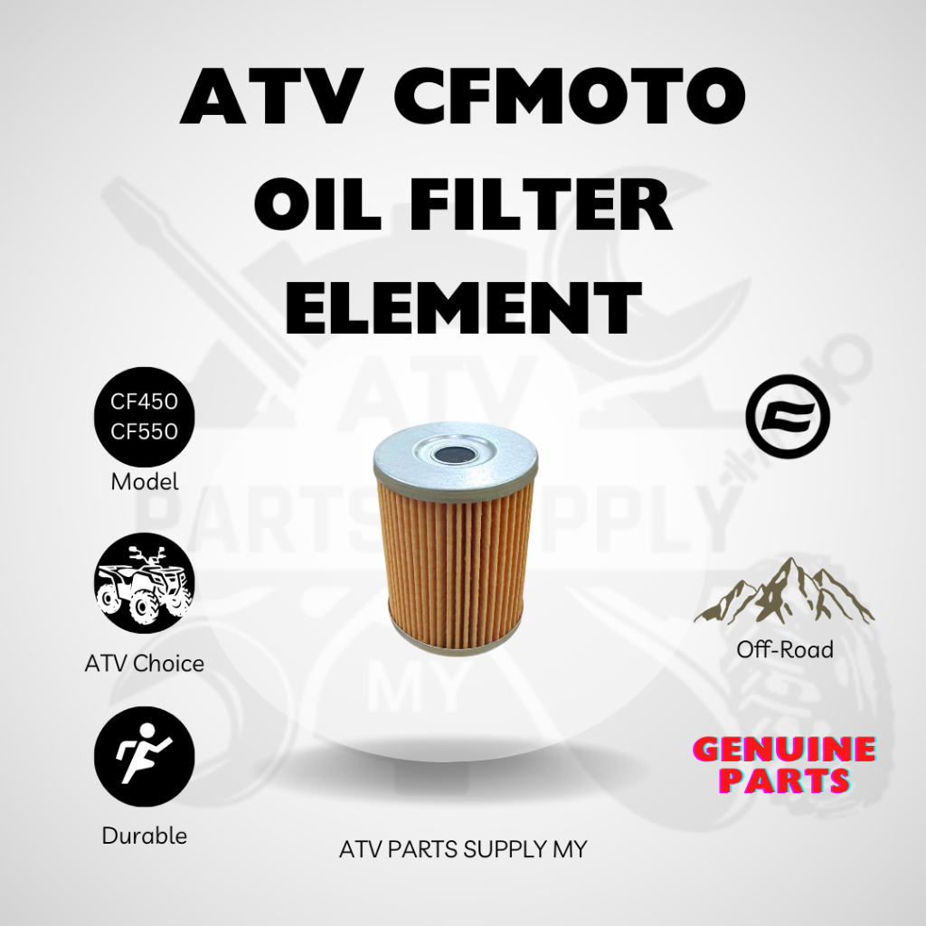 องค์ประกอบกรองน้ํามันรถ ATV CFMOTO | 0800-01300-0004 | ชิ้นส่วน CFMoto | CF450 | CF550 | CF625