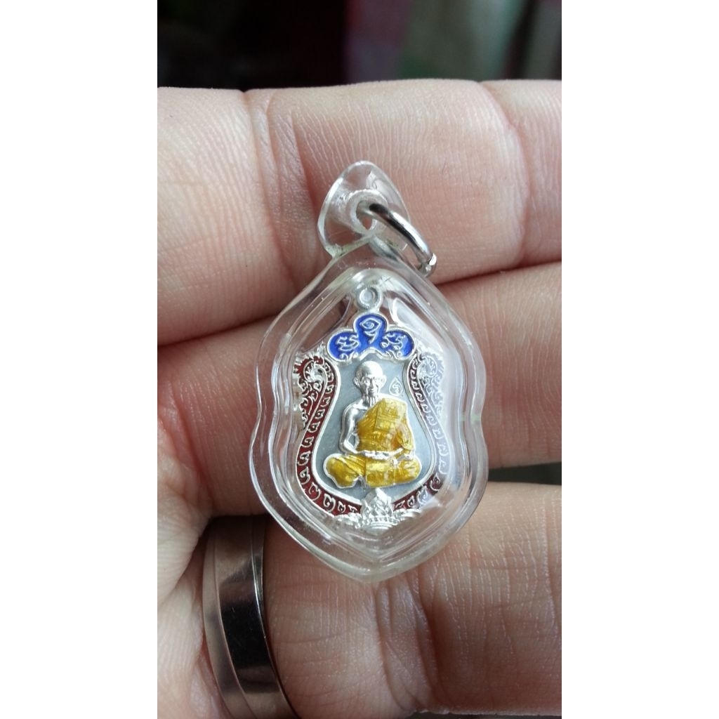 LP Ram roon Mahame Sree Wangngen วัด Wangngen , Sukiya BE2561 Nur ngern longya (纯银龙牙) ทํา 999 ชิ้น (