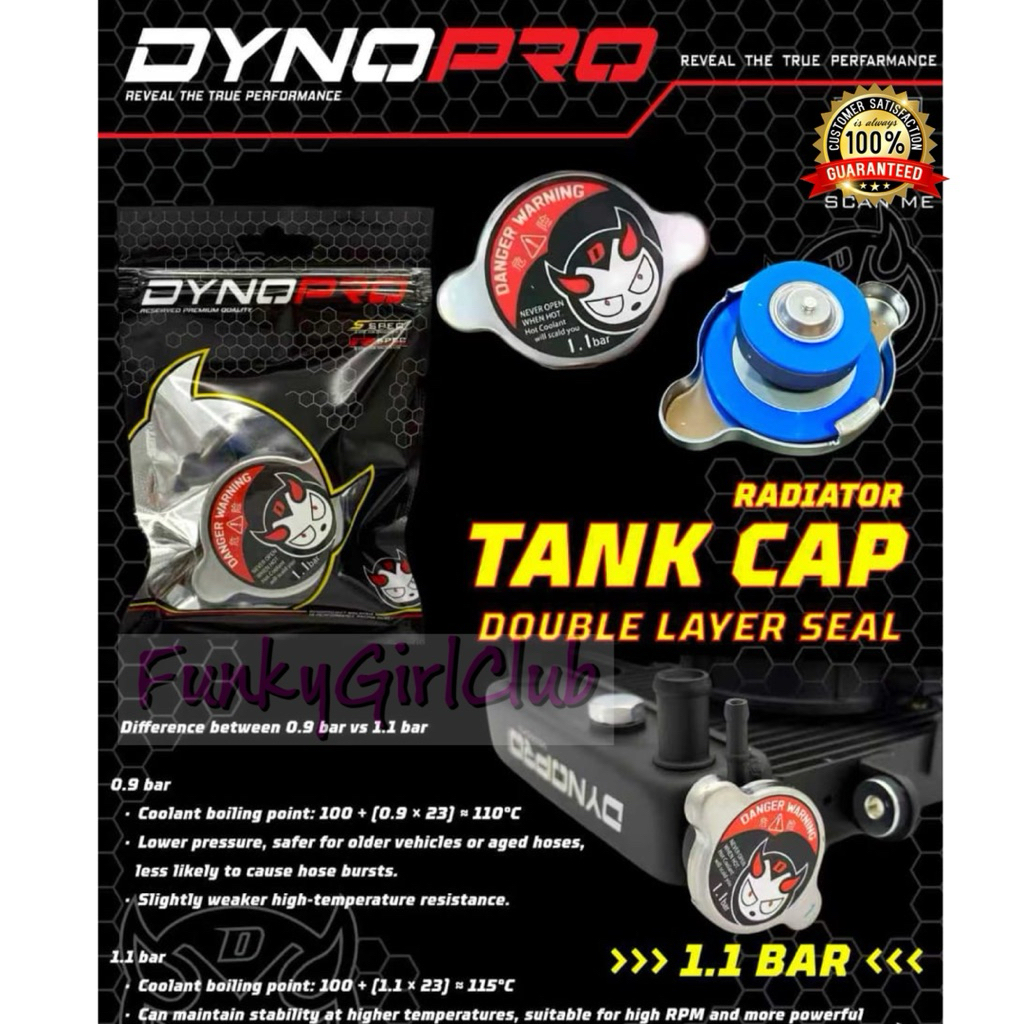 DYNOPRO หม้อน้ําถังหมวก Yamaha LC135 Y15ZR Y16ZR NOUVOLC EGOLC NMAX NVX FZ150 MT15 R15 R25 R1 R3 R6 