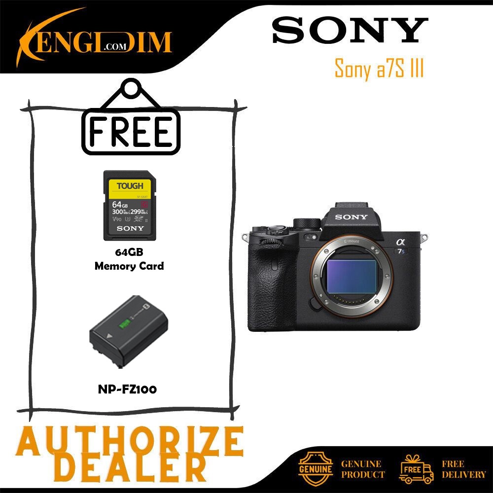 กล้องดิจิตอล Mirrorless Sony Alpha a7S Mark III (เฉพาะตัวเครื่อง) (A7SIII/ A7S III/ A7SM3)