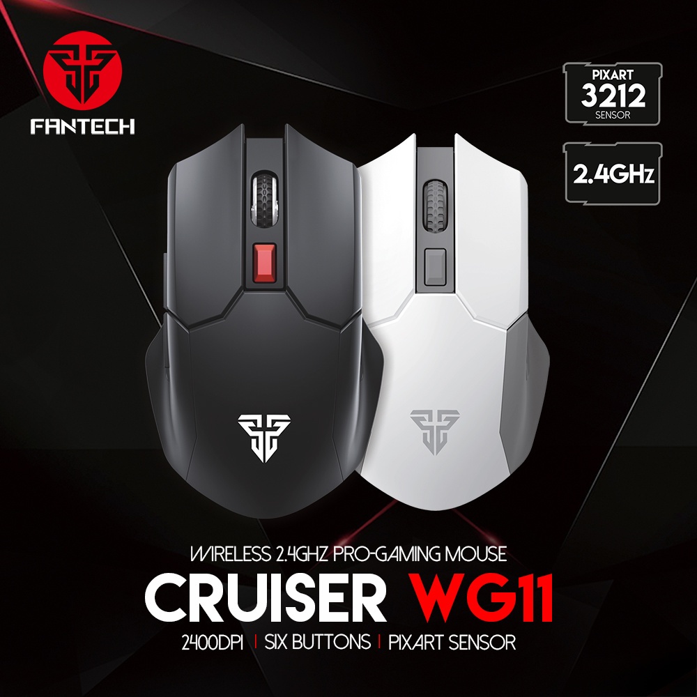 เมาส์สําหรับเล่นเกม FANTECH CRUISER WG11 2.4GHZ PRO
