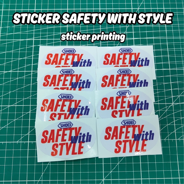 SAFETY WITH STYLE STICKER สติ๊กเกอร์พิมพ์ NORMAL COLOUR