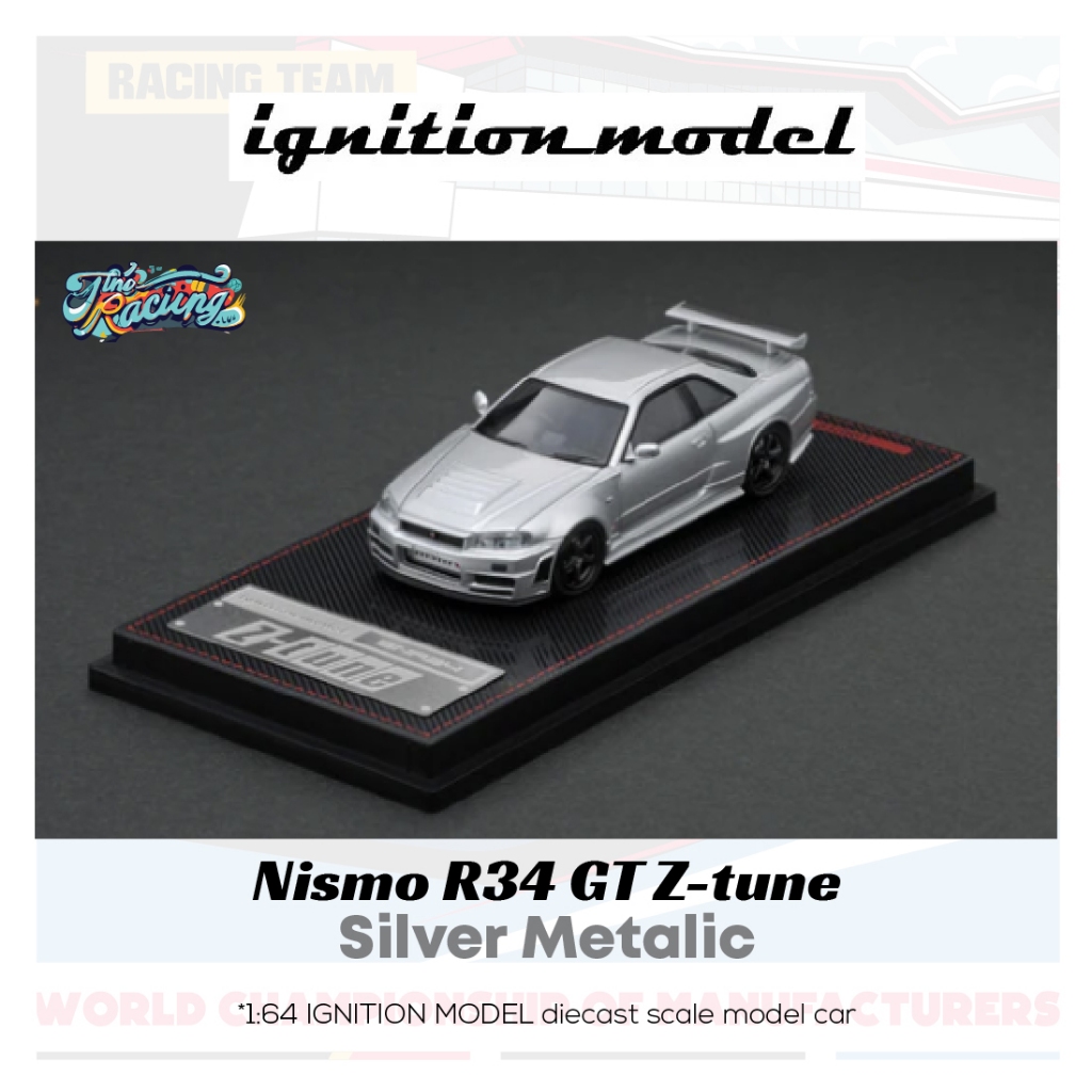 IGNITION MODEL NISMO R34 GT-R Z-TUNE SILVER IG1867