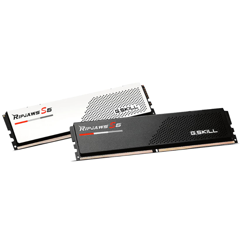 G.SKILL Ripjaws S5 - 16GB (1x16GB) 5200MHz~6000MHz DDR5 Single Memory Kit [สีดํา/ขาว]