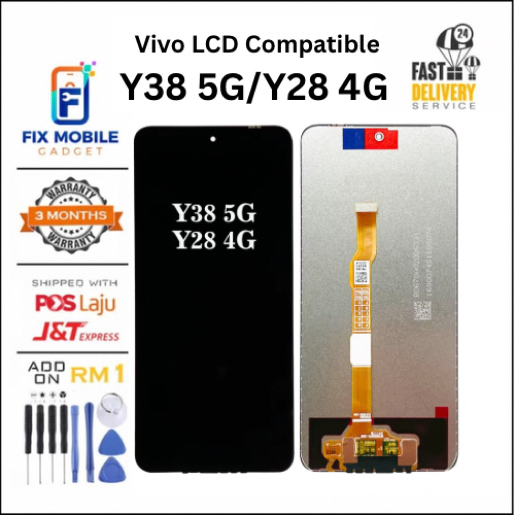 LCD สําหรับ VIVO Y38 5G / Y28 4G / Y19s หน้าจอสัมผัส LCD คุณภาพสูง [ Fix Mobile Gadget ]