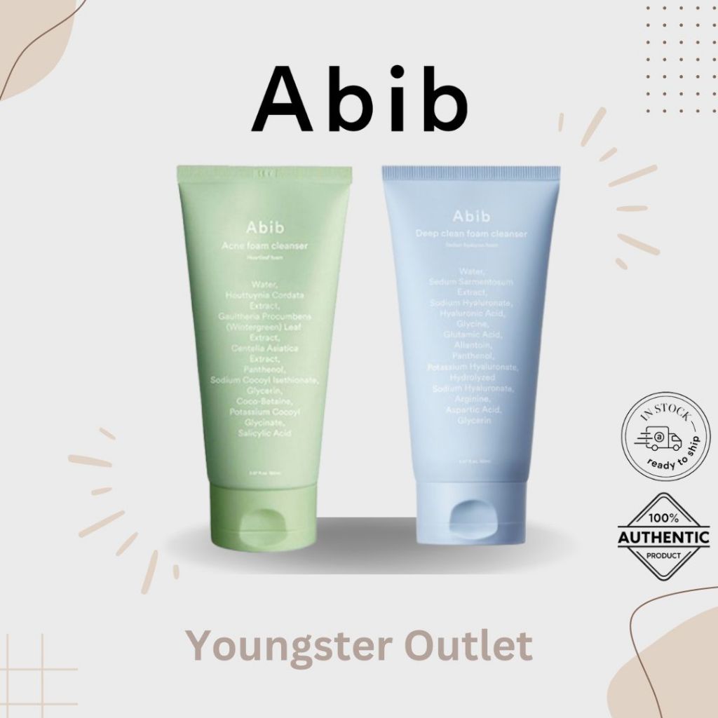 Abib Acne Foam Cleanser Heartleaf / Deep Clean Foam Cleanser Sedum Hyaluron Foam 150ml