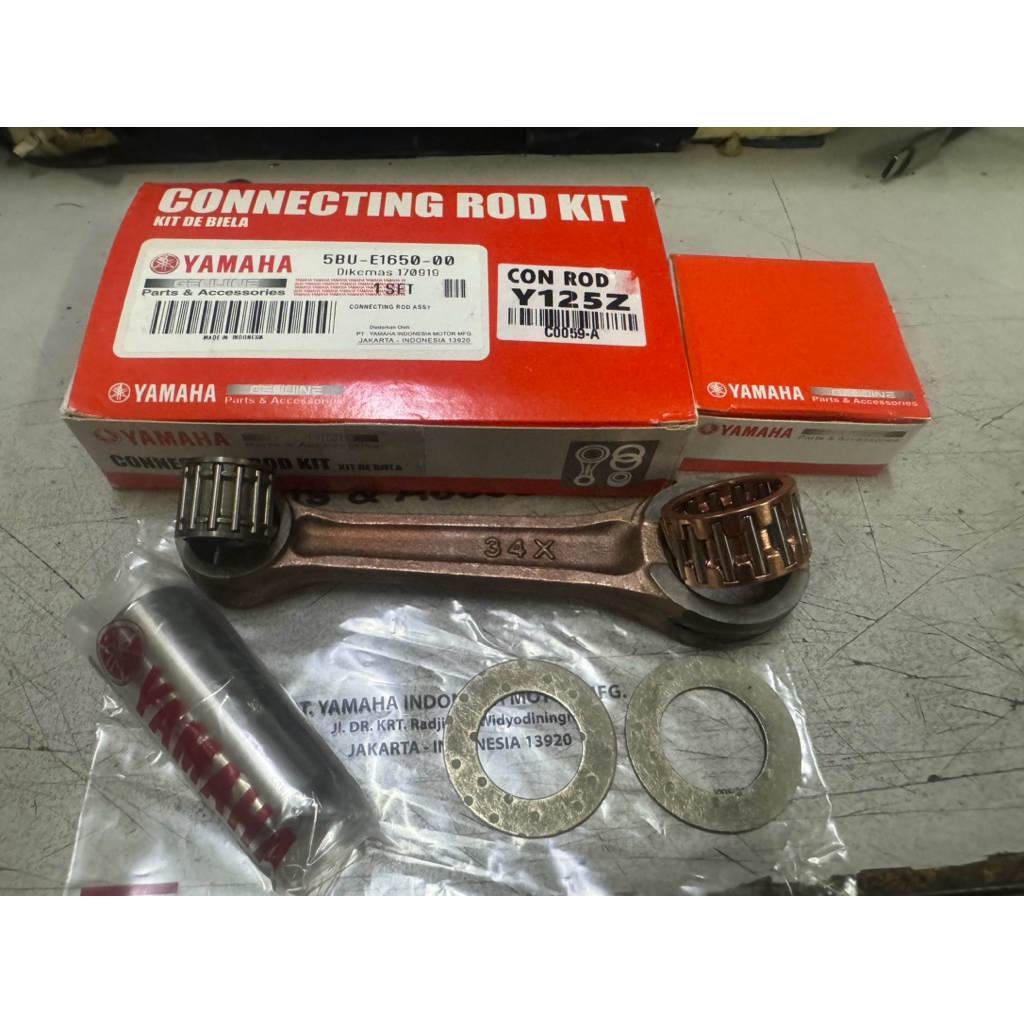 YAMAHA 125 Y125 125Z Y125Z Y125ZR 125ZR 34X 5BU-E1650-00-0M CONNECTIONING ROD copy คุณภาพ con rod co