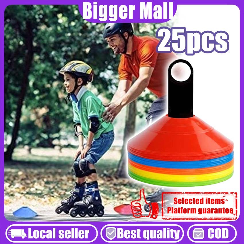 20 ชิ้น Agility Cones/Training Marker Discs/ฟุตบอลบาสเกตบอลReusable Training Cones