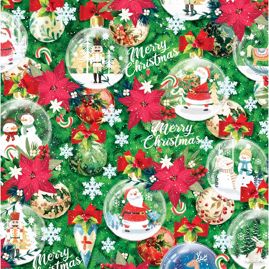 กระดาษห่อคริสต์มาส AEIOU