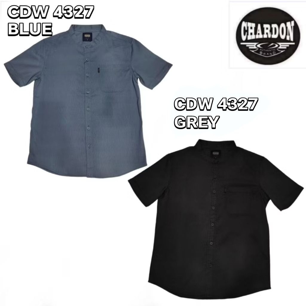 CHARDON เสื้อเชิ้ตคอปกกลาง Casual baju Kemeja koler CDW 4327