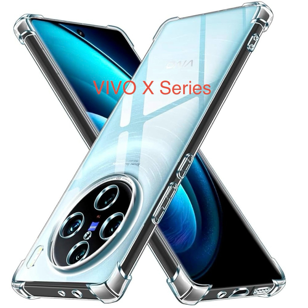 Vivo X series~ X100 5G X90Pro X90 X80Pro X80 เคส TPU แบบนุ่มใสกันกระแทกใหม่