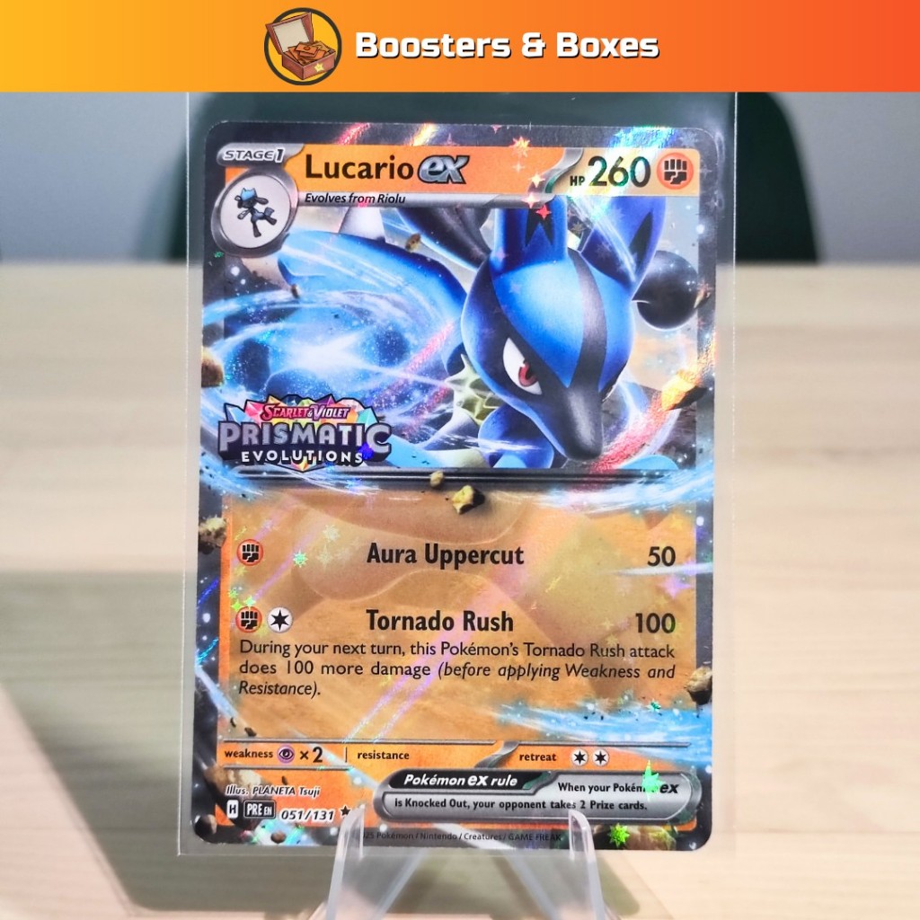 Lucario ex (Prismatic Evolutions Stampton) (051/131)