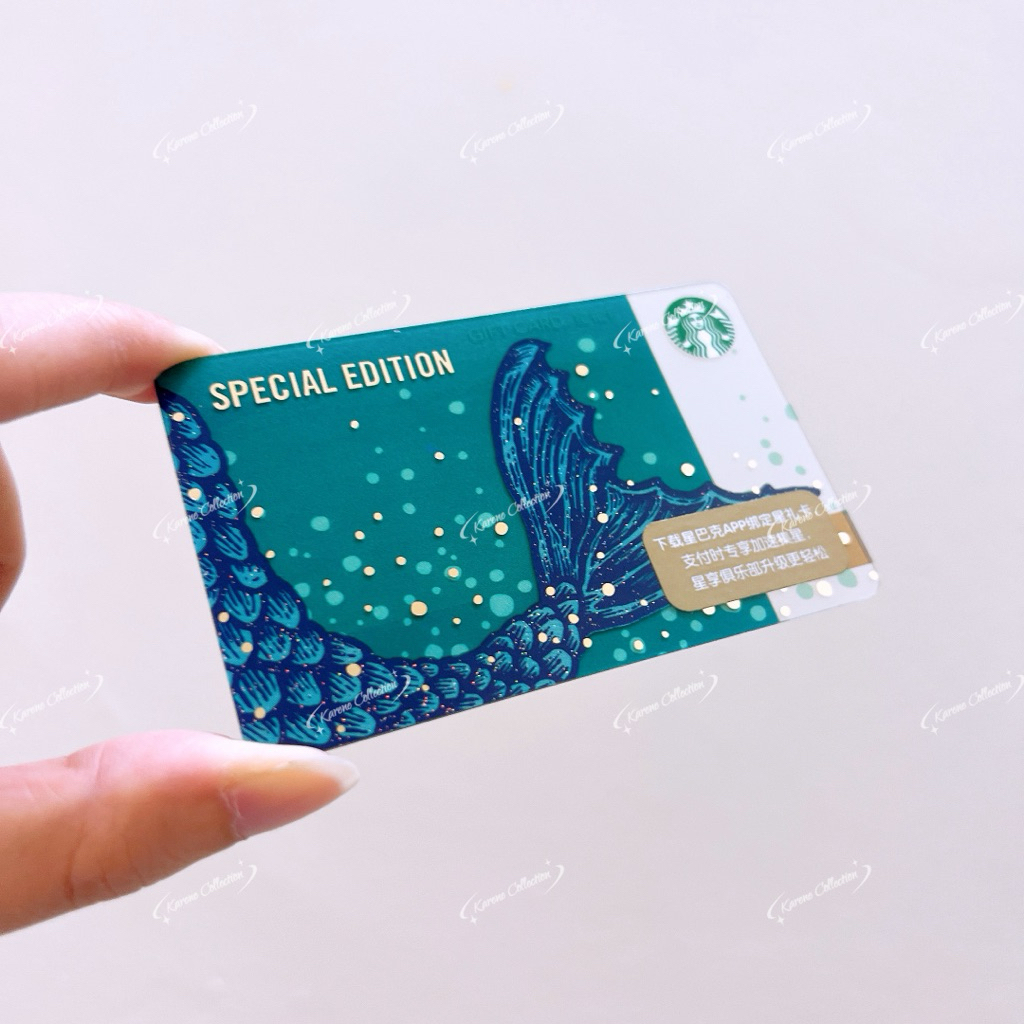 บัตรชุดไซเรนนางเงือกครบรอบสตาร์บัคส์ 🇳บัตรเปล่า Starbucks Anniversary Mermaid Siren Series