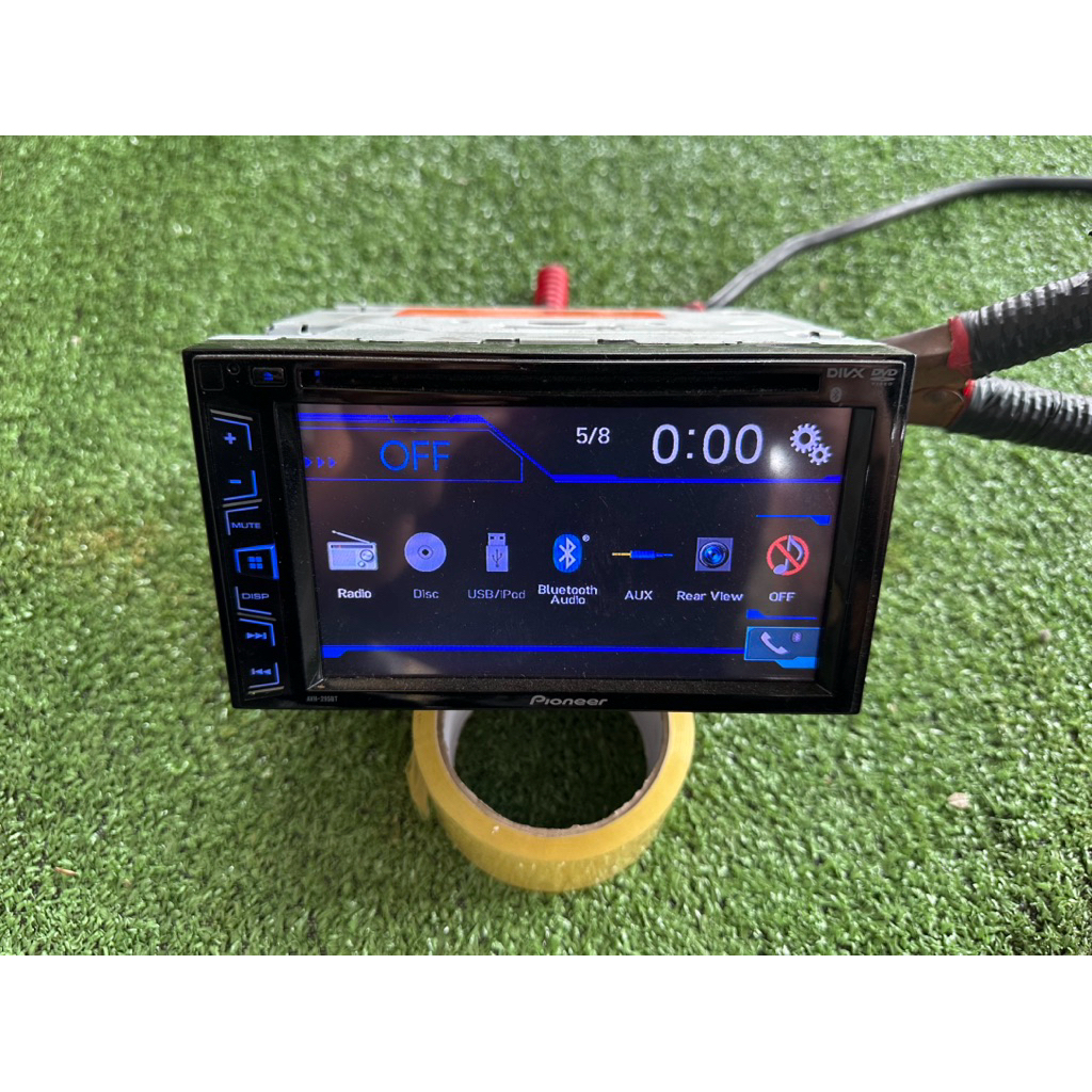 Pioneer AVH-295BT Double Din Car Player Bluetooth DIVX FM Used Halfcut 🇯🇵