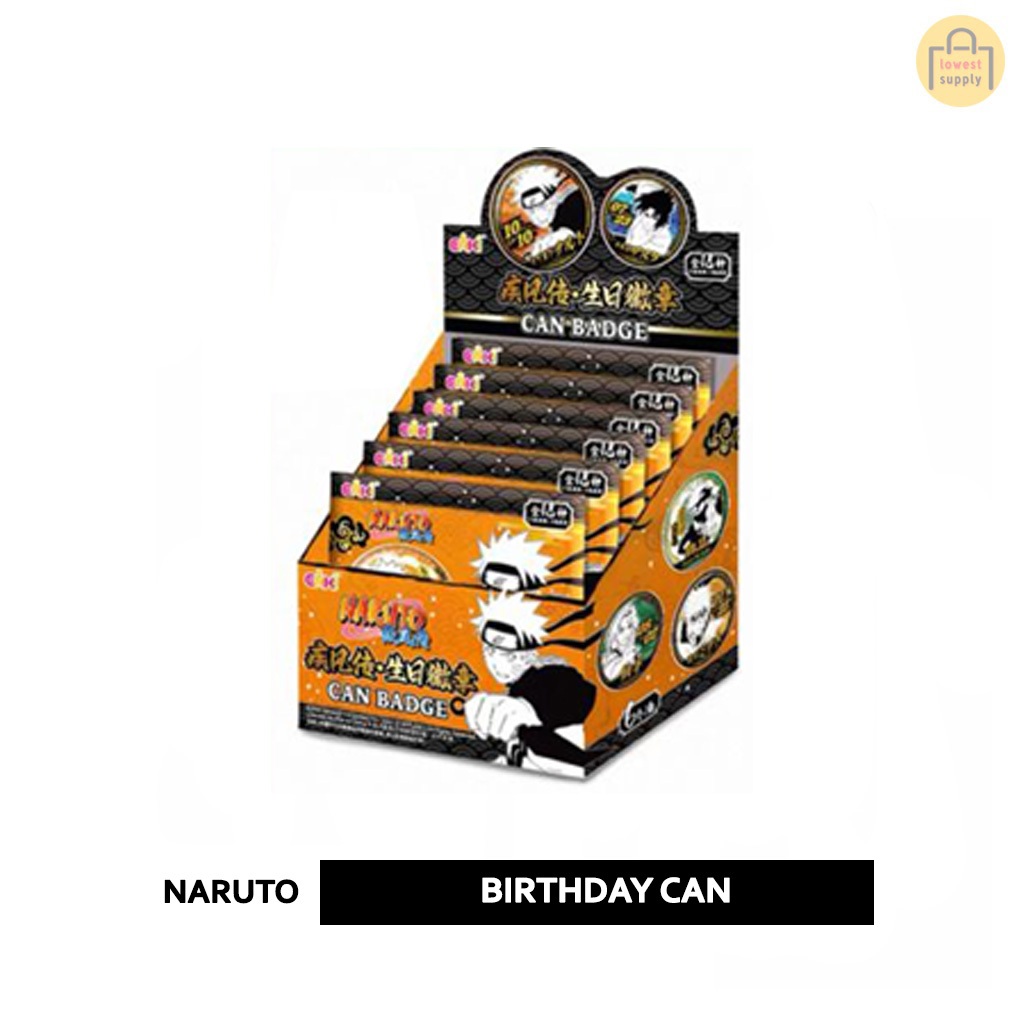 Eaki Naruto Birthday Can Series ปุ่มป้ายกล่องตาบอดกล่องพัดลมพัดลมพัดลมพัดลมส่องสว่าง