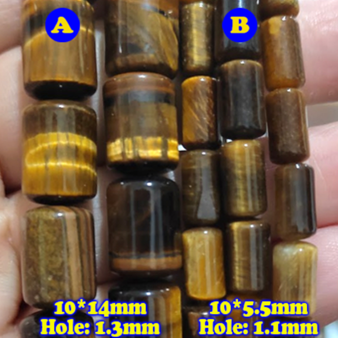 KGB038 ลูกปัดตาเสือธรรมชาติ 🇲🇾 อุปกรณ์ทําเครื่องประดับแฟชั่น DIY Beading Rantai Gelang Tangan