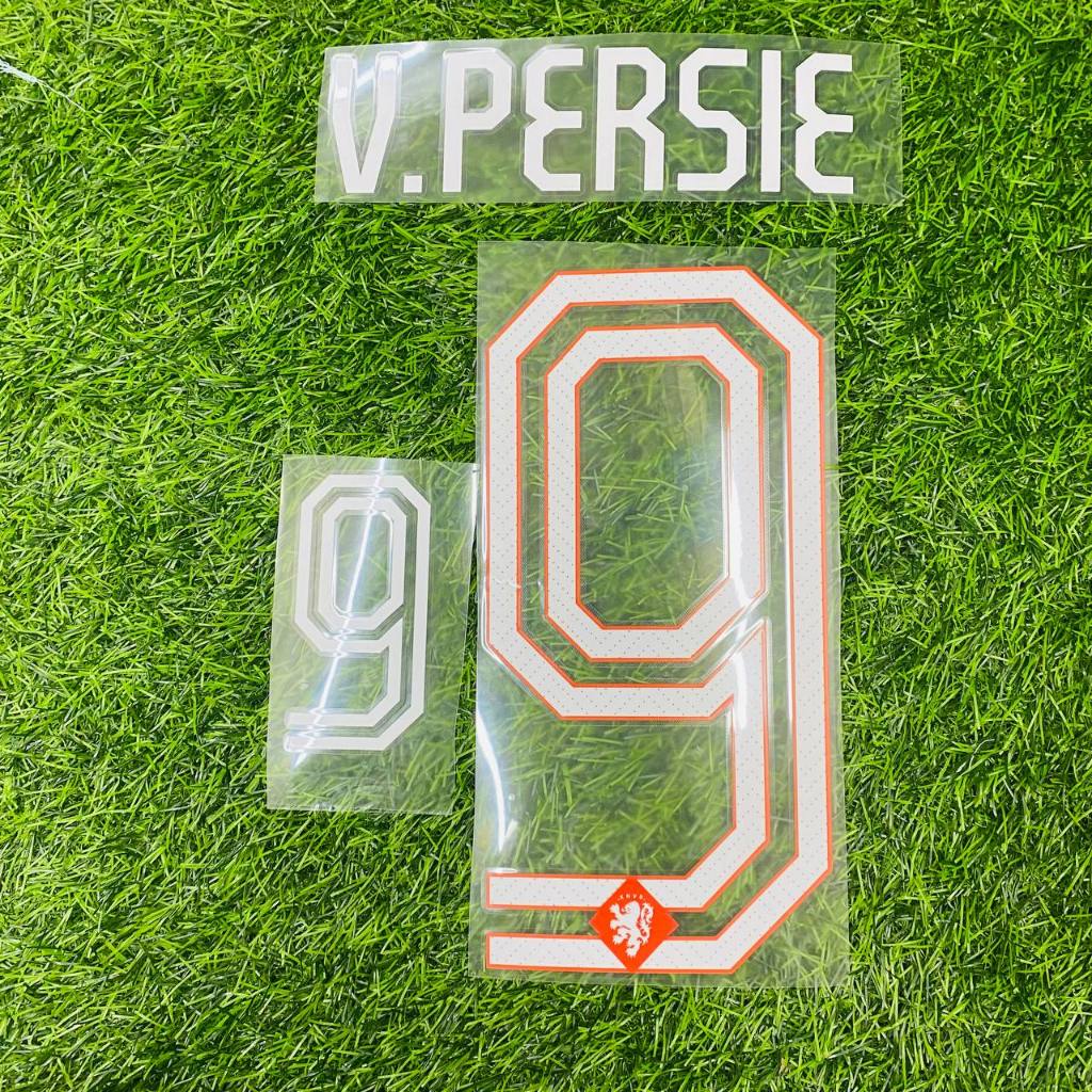 V.persie holland home nameset + เบอร์ + ชุดชื่อสําหรับ jersey nns