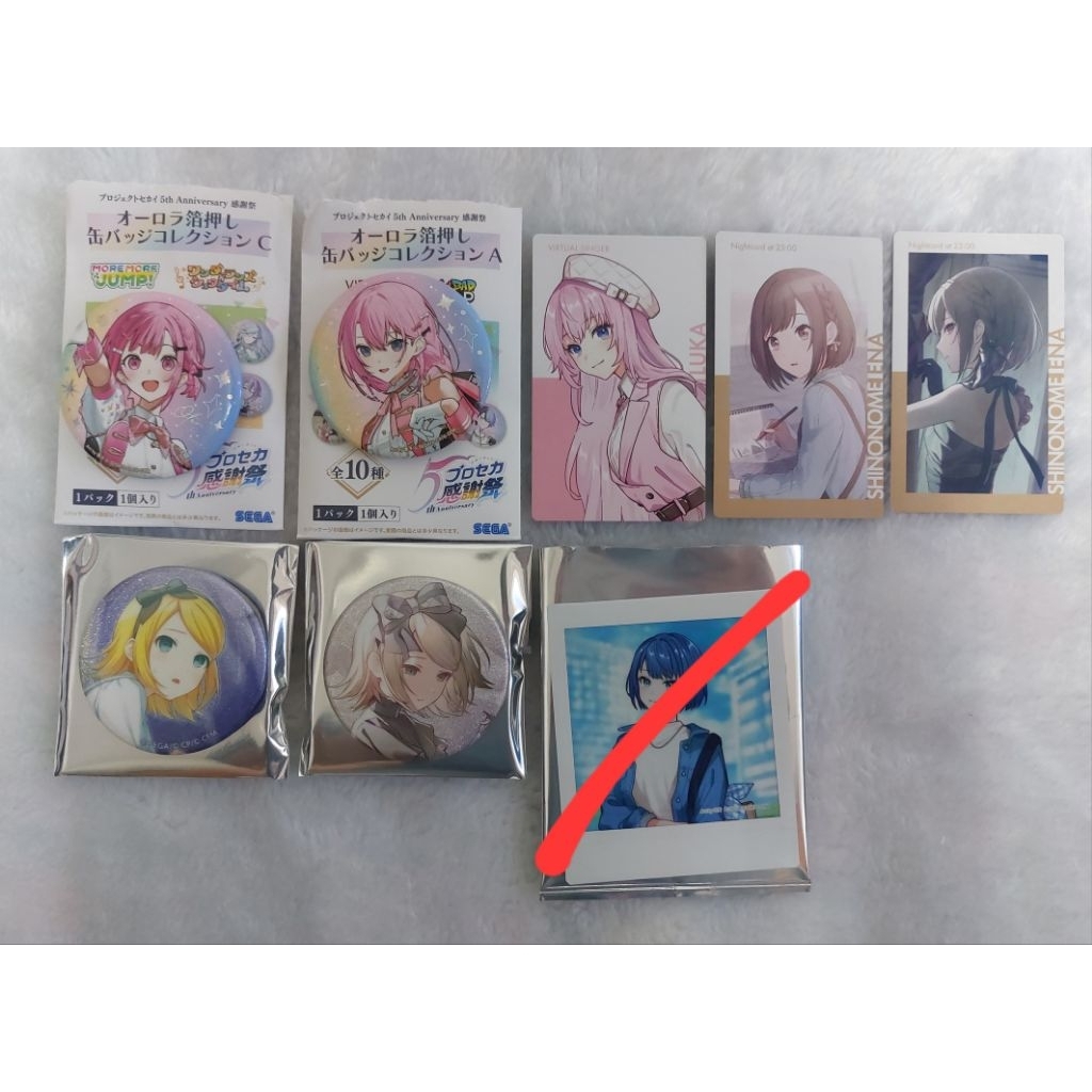 [อย่างเป็นทางการ] Project Sekai Vocaloid Kagamine Rin Shinonome Ena Luka Otori emu badge epick card