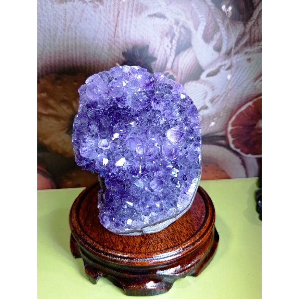 Sep 30 Natural amethyst crystal geode 1 ชุด