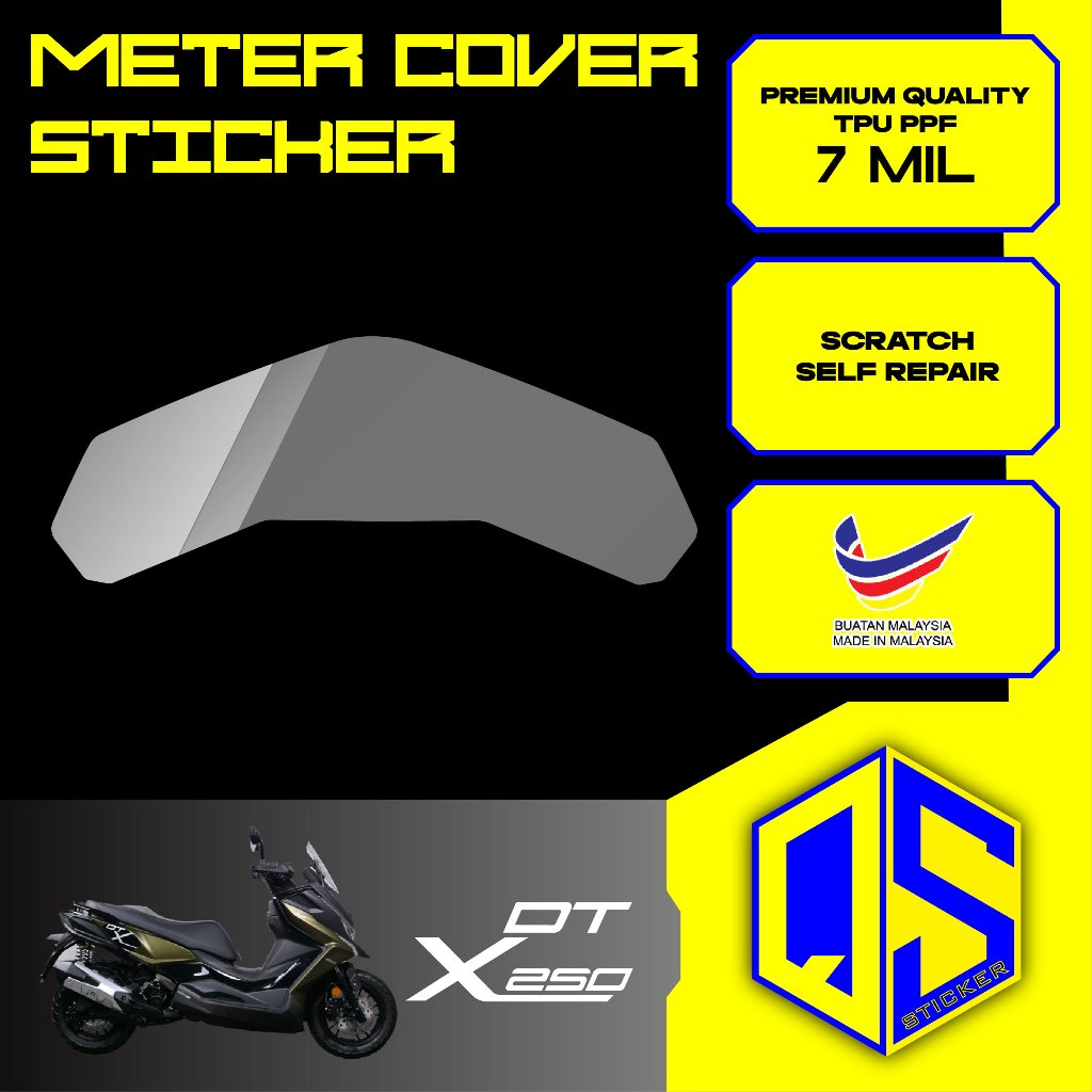 Kymco DTX250 DTX 250 เมตร ตัวป้องกันหน้าจอสี PPF TBU 7mil