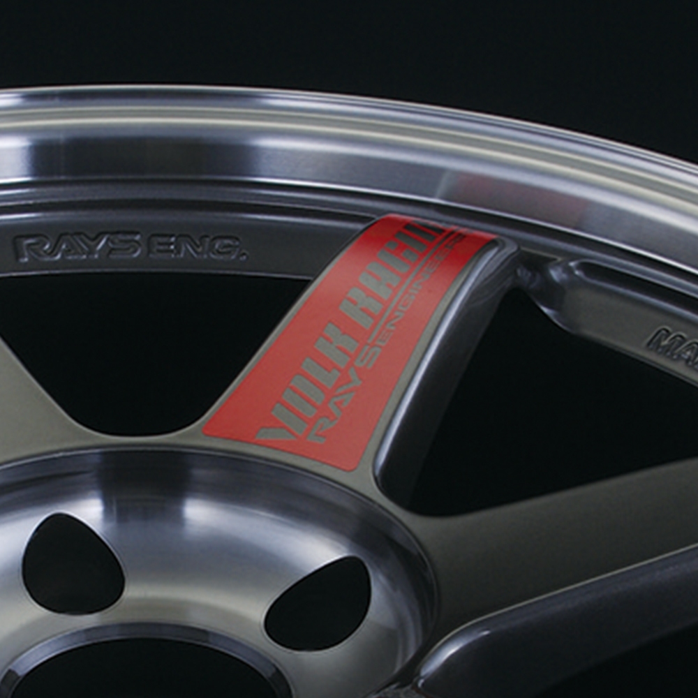 RAYS Volk Racing TE37SL สติ๊กเกอร์ล้อ RED สําหรับ 17 & 18 RAYS JAPAN