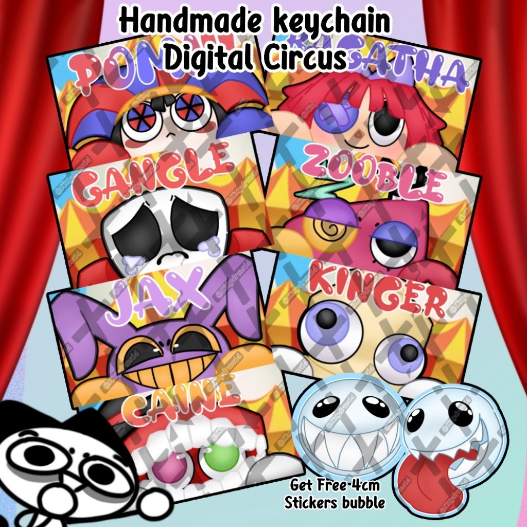 (Fanmade) พวงกุญแจ Digital Circus