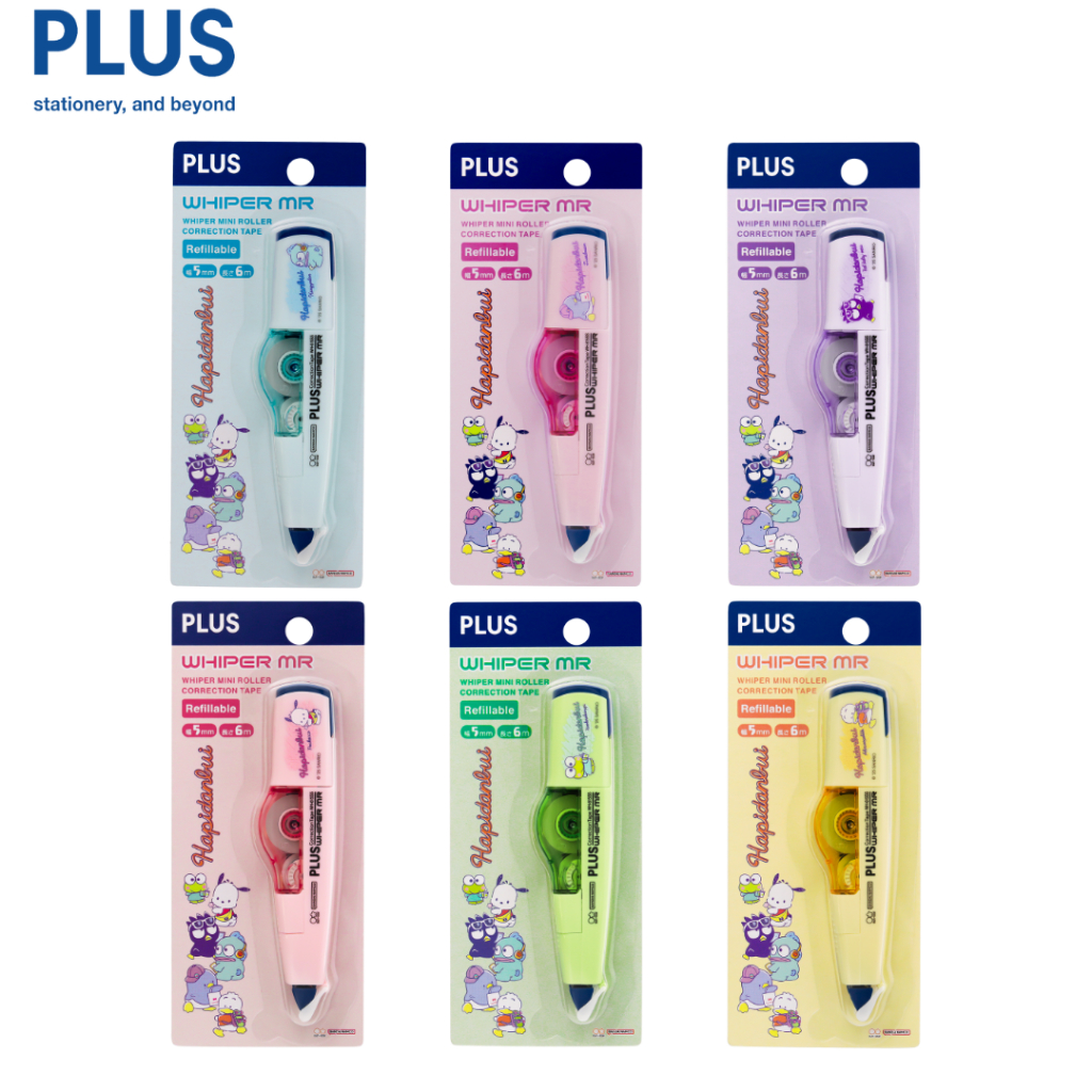 PLUS Whiper MR Correction Tape Sanrio - ตัวละคร Hapidanbui (5mm x 6mm) LIMITED SERIES 2025